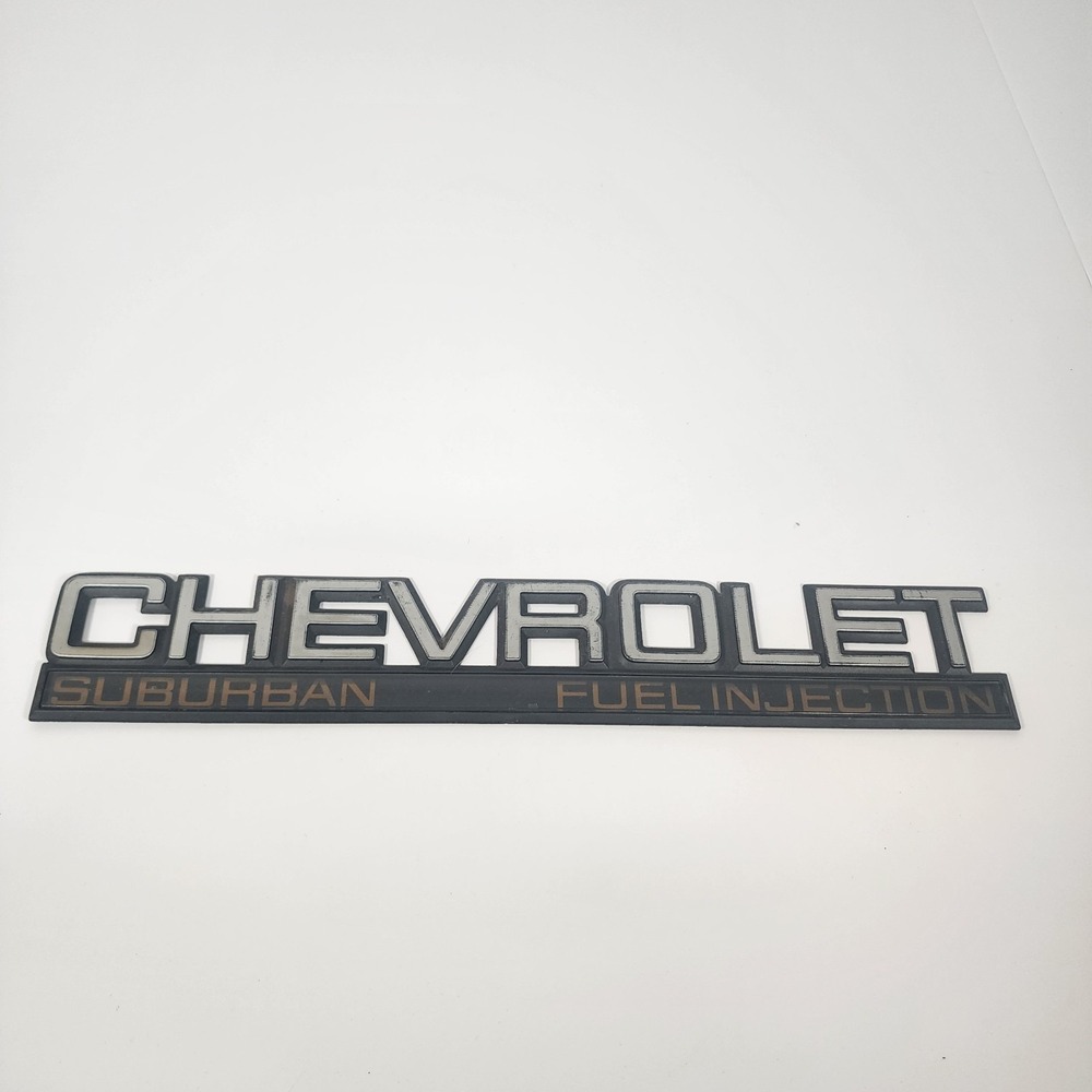 1988 to 1998 Chevrolet Suburban Rear  Back Emblem Nameplate 15610518